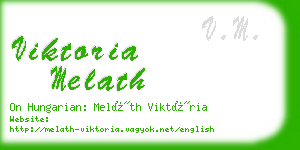 viktoria melath business card